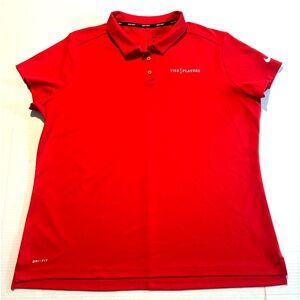 Nike Golf Women’s‎ Red The Players Dri-Fit Performance Polo Shirt Size XXL